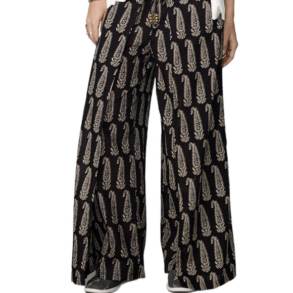 Pants - Denim & Supply Ralph Lauren black paisley wide leg pants